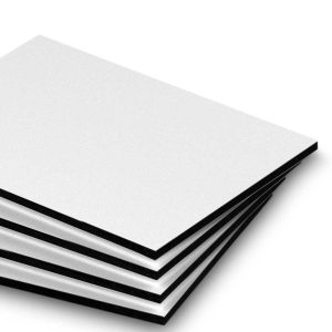 Alium. kompozito plokštė balta – 2 mm