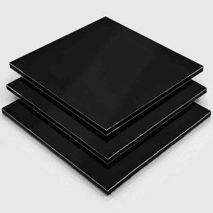 Juodas AKP alium kompozito plokštė