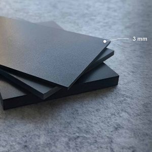 PVC putų plokštė juoda – 3 mm
